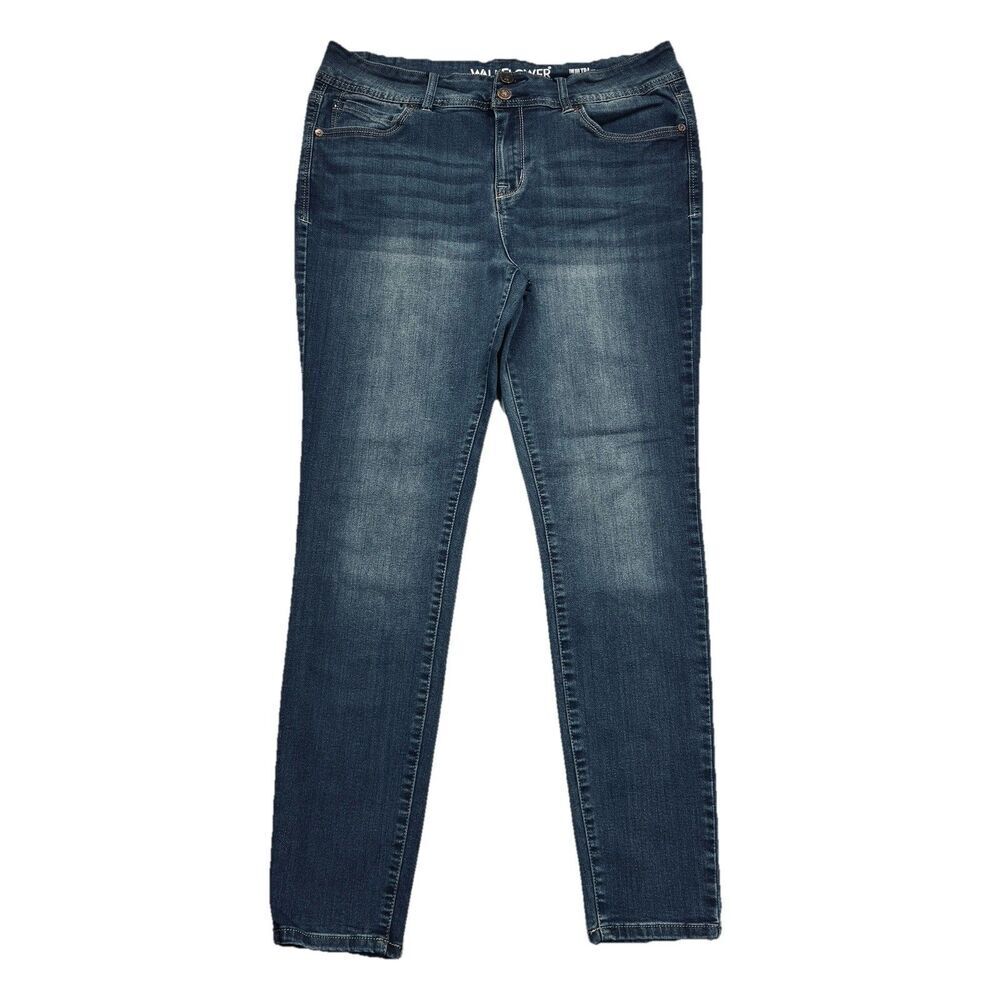 Wallflower Jeans Ultra Fit Skinny 15 (33x28) Blue Super Stretch Denim Juniors